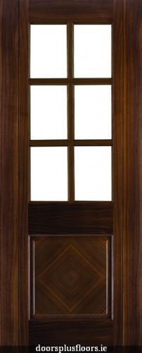 HP11G Walnut Bevelled Glass