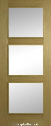 Oak Contract 3 P Clear Glass