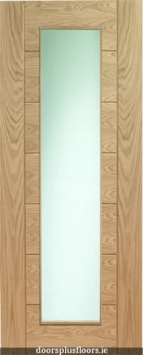 Oak Palermo Clear Glass Unfinished